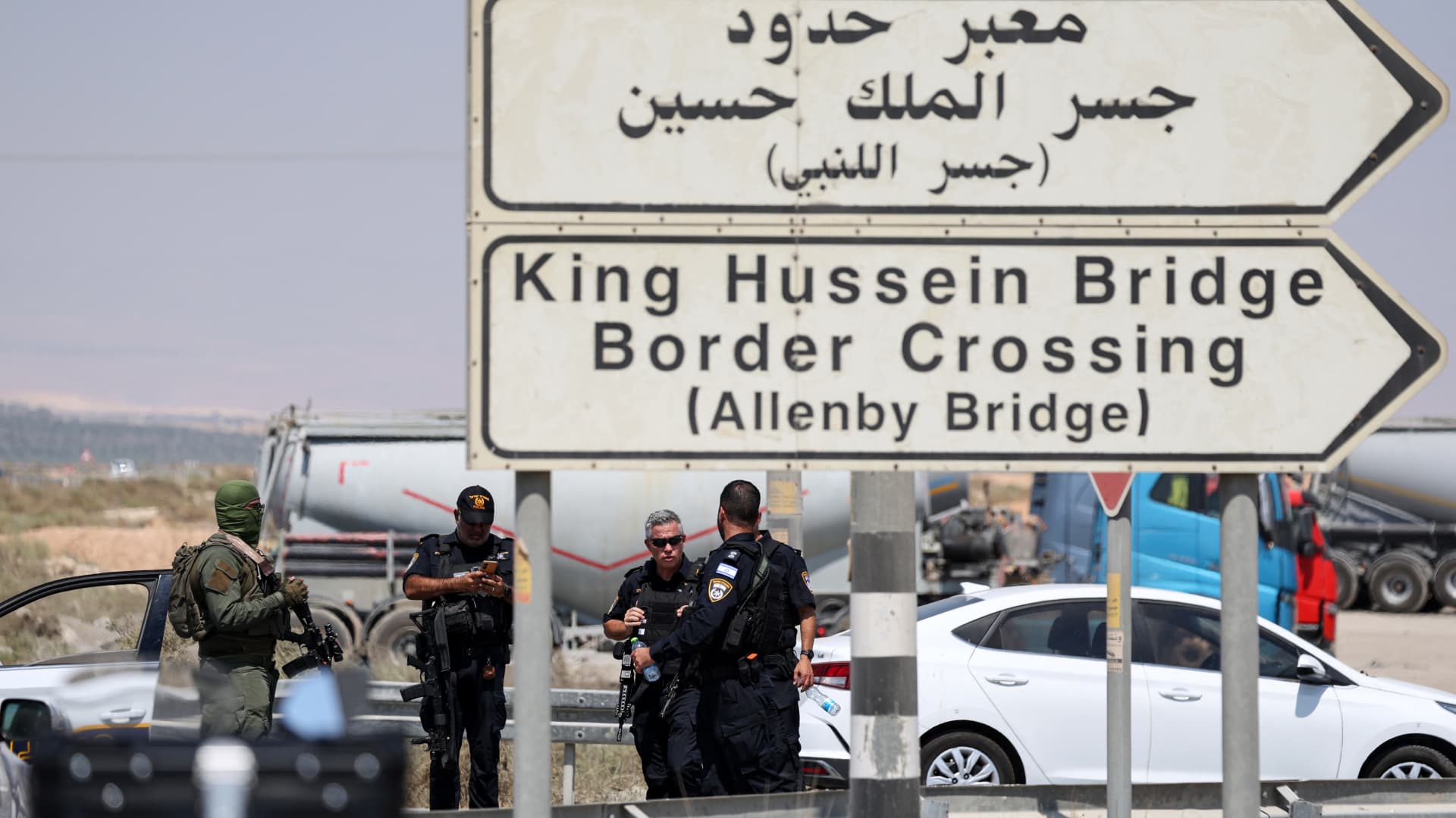 Shooting attack at the West Bank-Jordan border crossing kills 3 Israelis